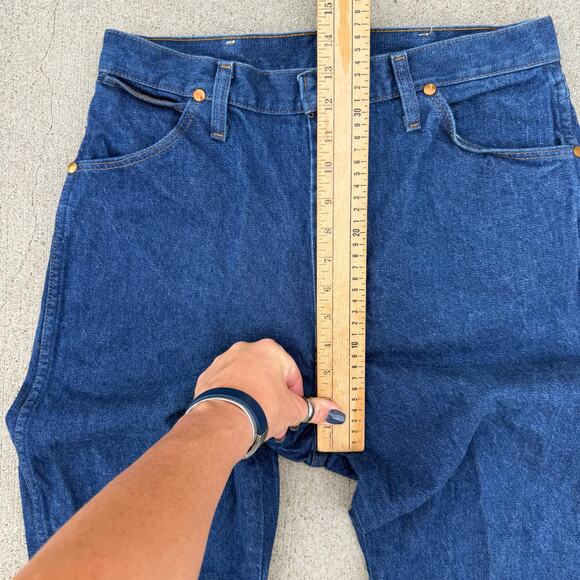 Y2K Wrangler 14MWZG Women's Cowboy Cut Slim Fit Blue Jeans 13x32 - Picture 9 of 10